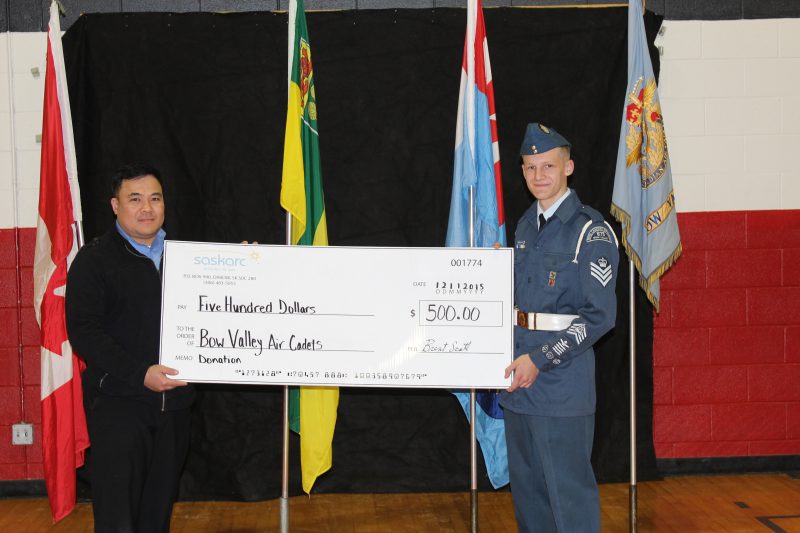 Saskarc Donates to Oxbow Cadets