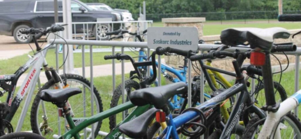 Saskarc Donates Bike Racks to Oxbow Prairie Horizons School