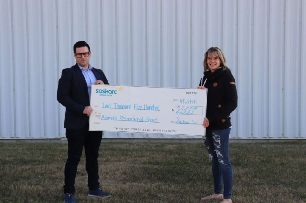 Saskarc donates to Alameda Recreation Board