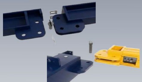 hydraulic pinned connections